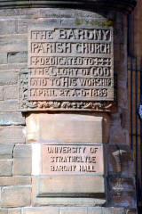 Barony Hall commemorative plaques